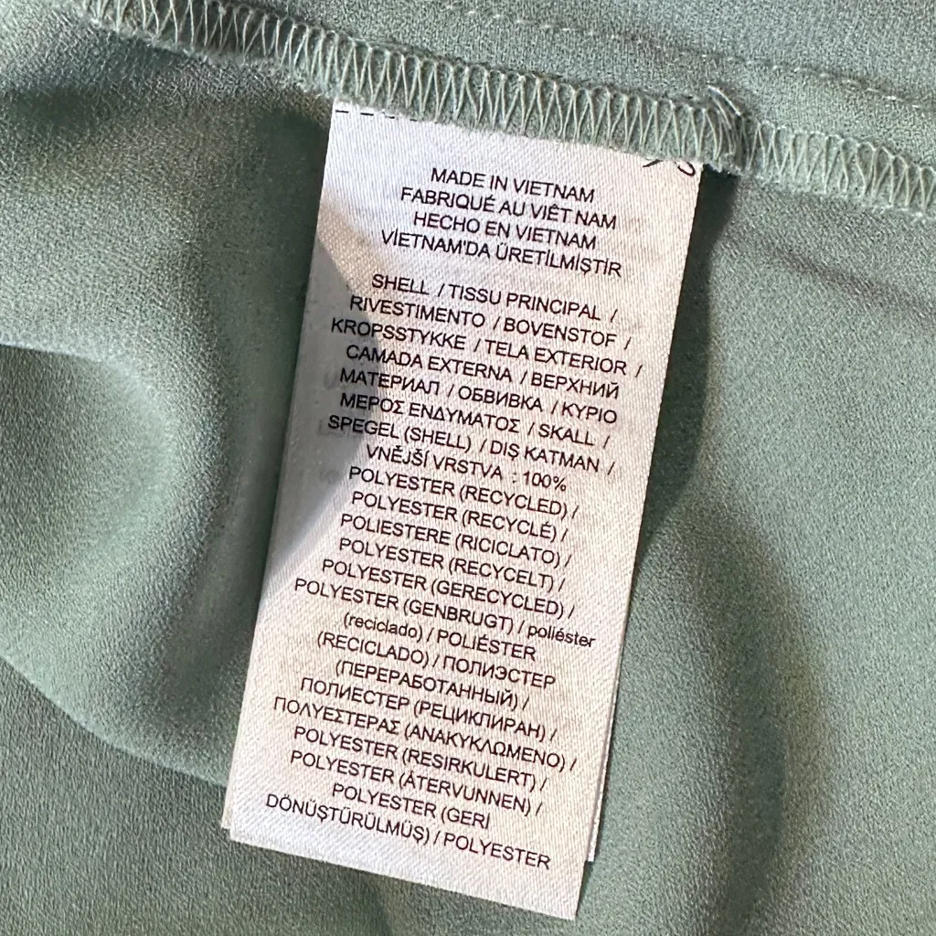 Lauren Ralph‎ Lauren Floral Ruffle Trim Georgette Dress Lined A Line Size 4 NWT Tan - Image 10