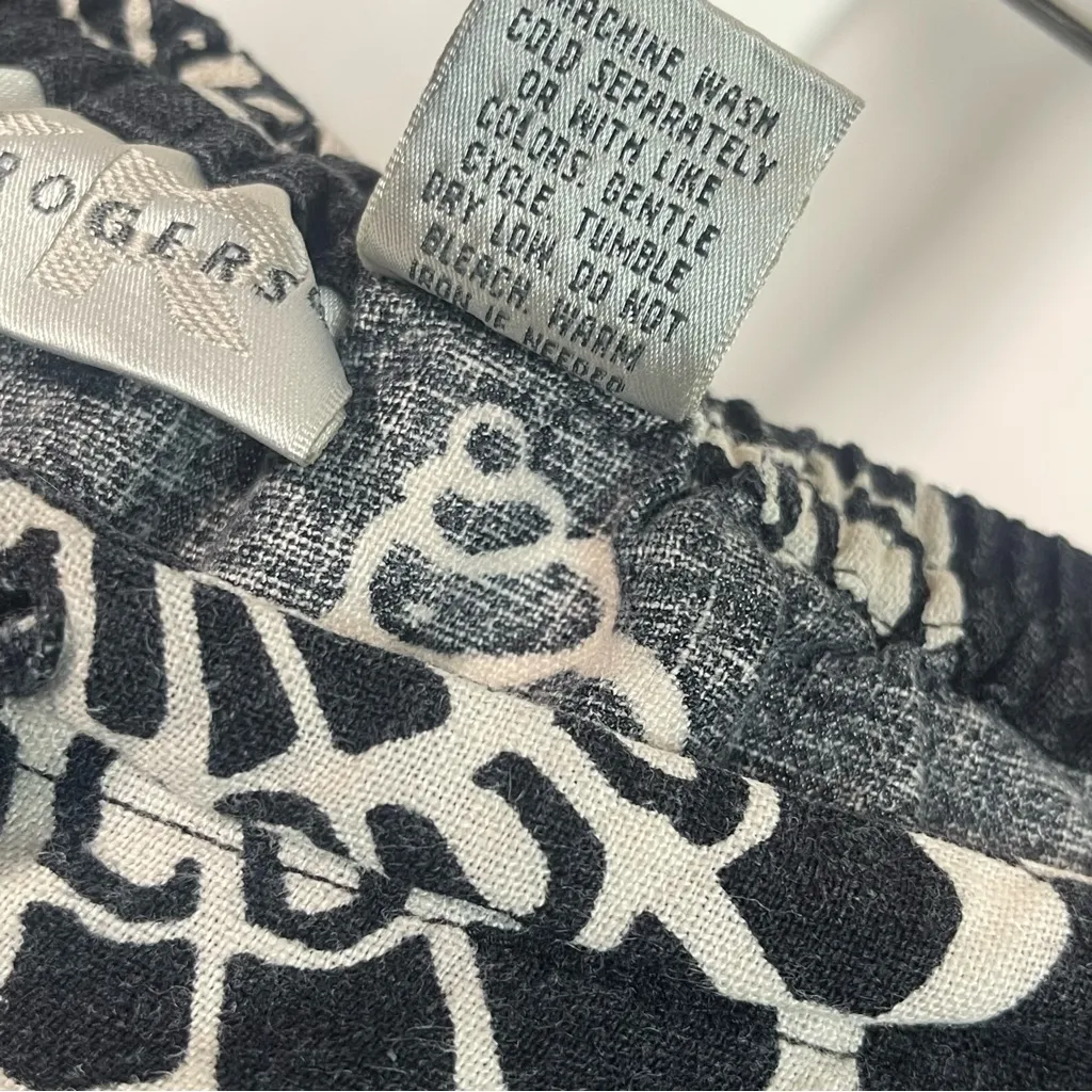 Kim Rogers 3X XXXL Linen Ocean Seashell Pull On Pants Vacation Casual Loose - Image 6