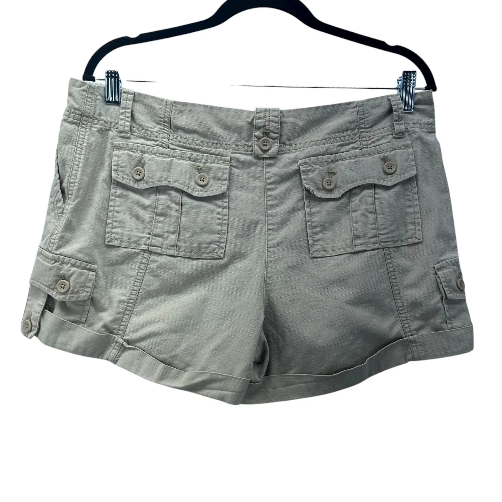 Y2K Utility Shorts Khaki‎ 11 Tan Size undefined - Image 2