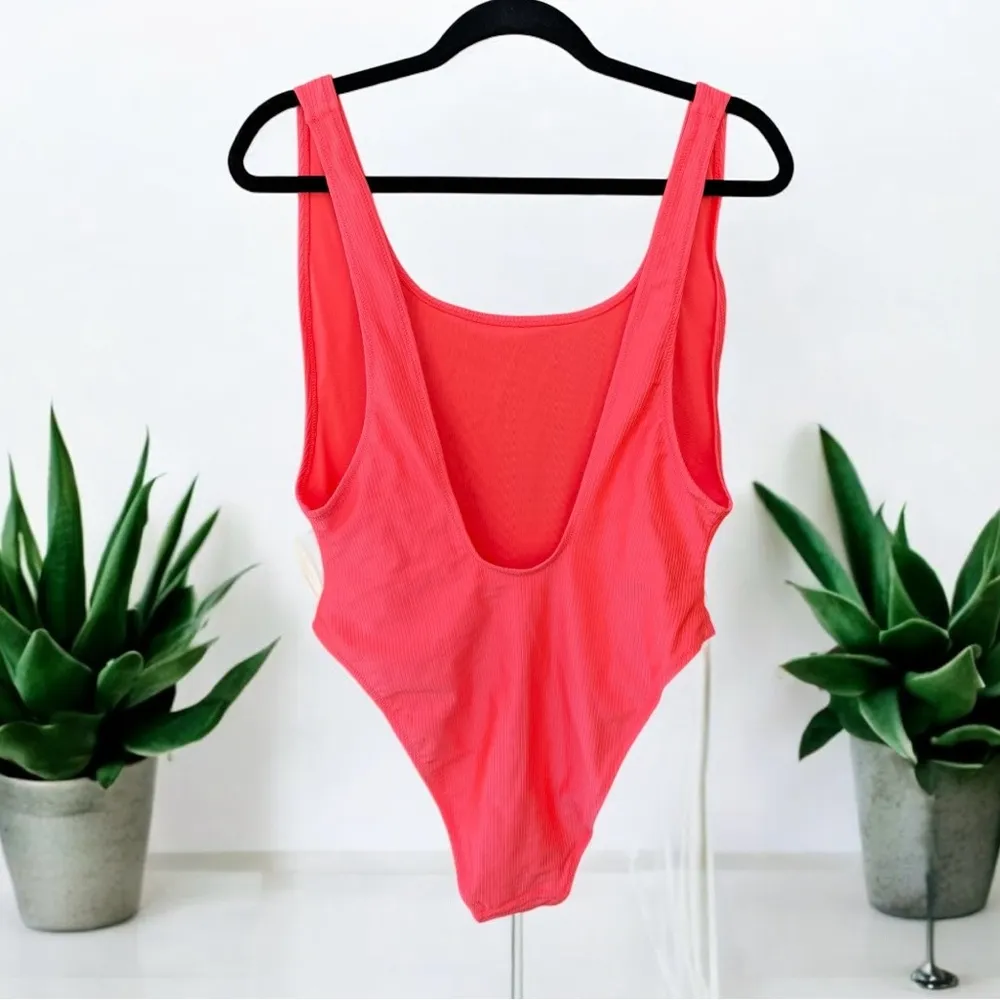Aerie NWT Shine Pique Babewatch One Piece Swimsuit XL - Image 2