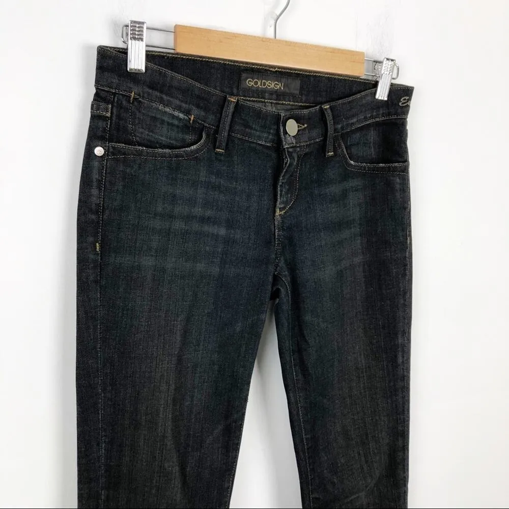 Goldsign 'Envy' Straight Leg Stretch Jeans Size 26 Gray - Image 9