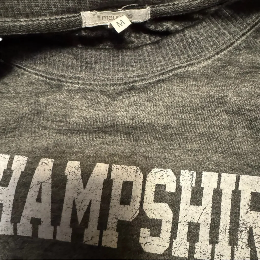 Maurices Crew Neck Long Sleeve New Hampshire Women’s Graphic Sweatshirt Sz M - Image 10