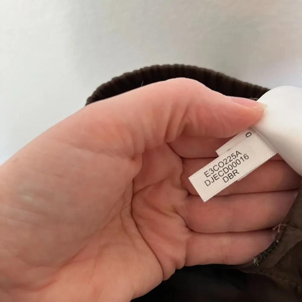 DKNY Jeans Brown Faux Leather Elastic Waist Pull On Pants Size M - Image 10