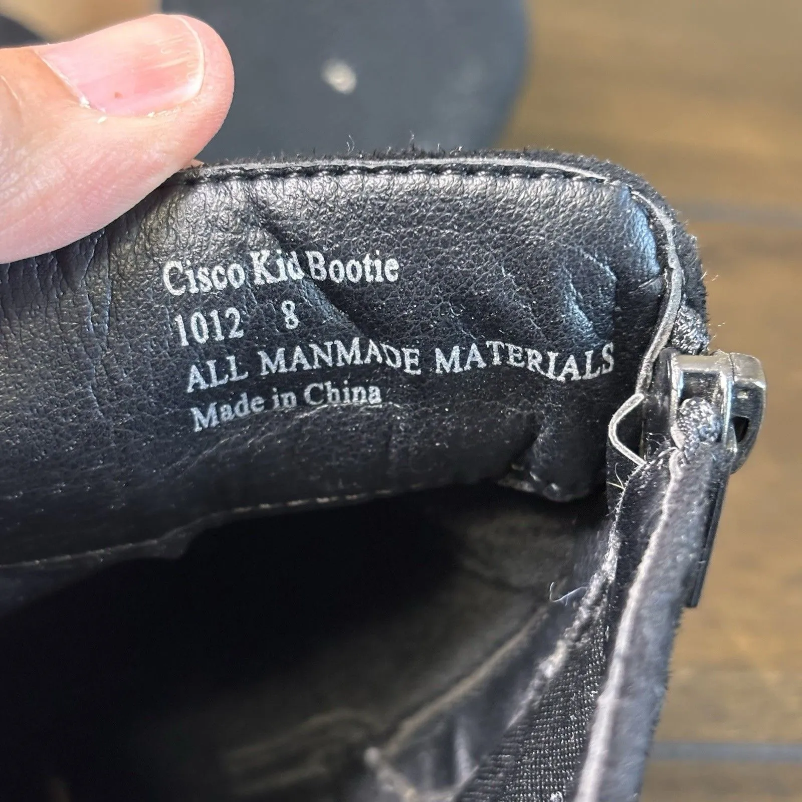 Seven7 Boots Womens 8 Cisco Kid Casual Side Zip Ankle Bootie Black Vegan Suede - Image 7