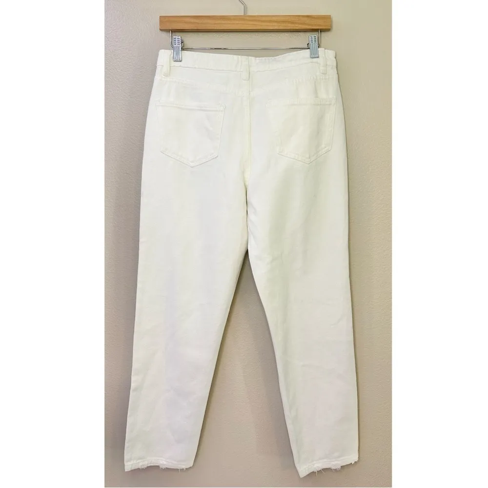NWT Princess Polly Zaiden Straight Leg Jeans White Denim - Image 6