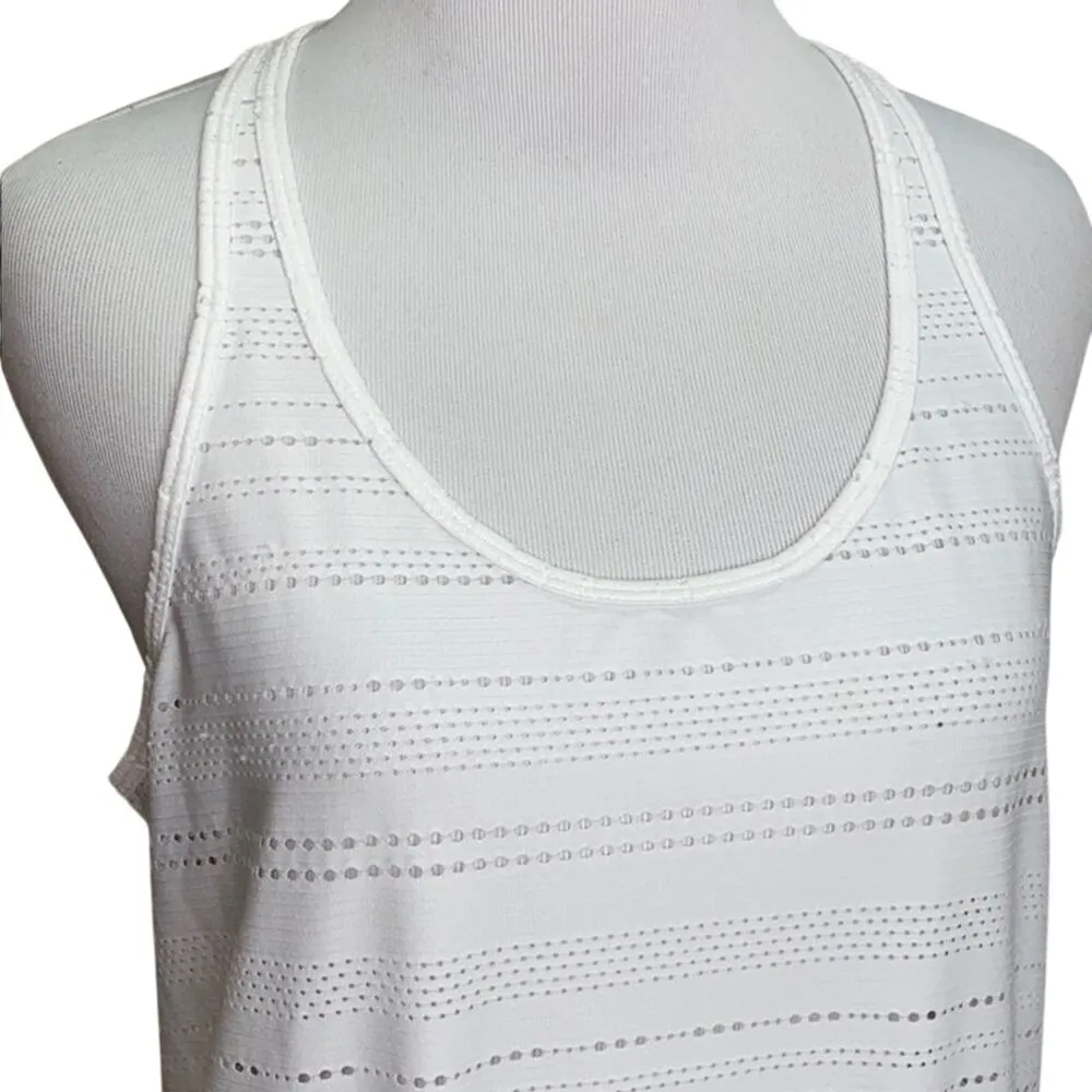 Prana Racerback Eyelet Long Tank Top Small - Image 2