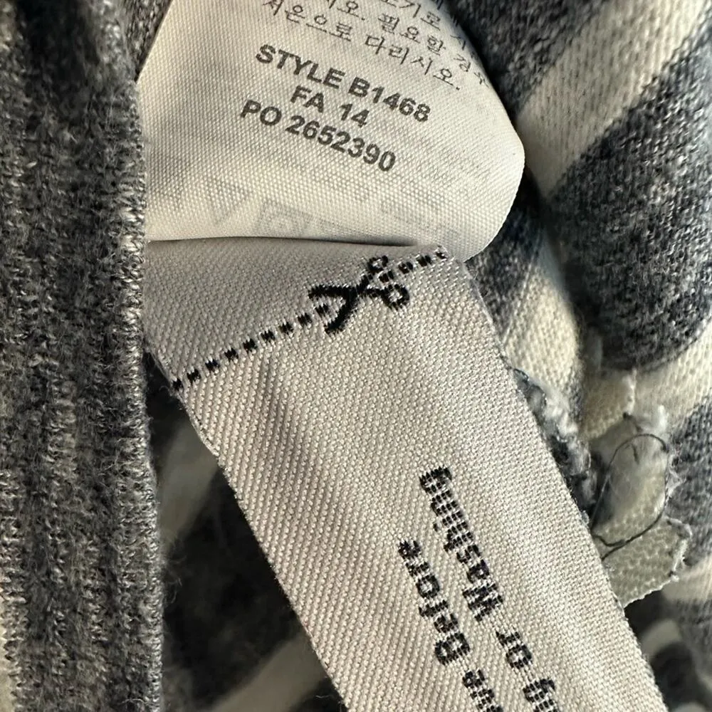 J. Crew Blue Chambray Breton Stripe Top Side Zipper Pullover Coastal Nautical - Image 8