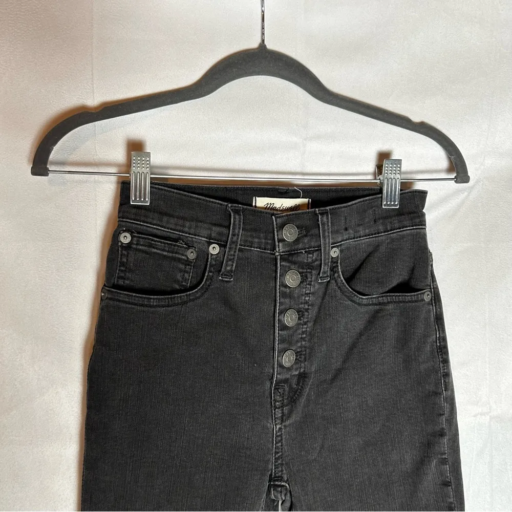 Madewell Washed Black Cali Demi Bootcut Denim Jeans Size 23 - Image 3