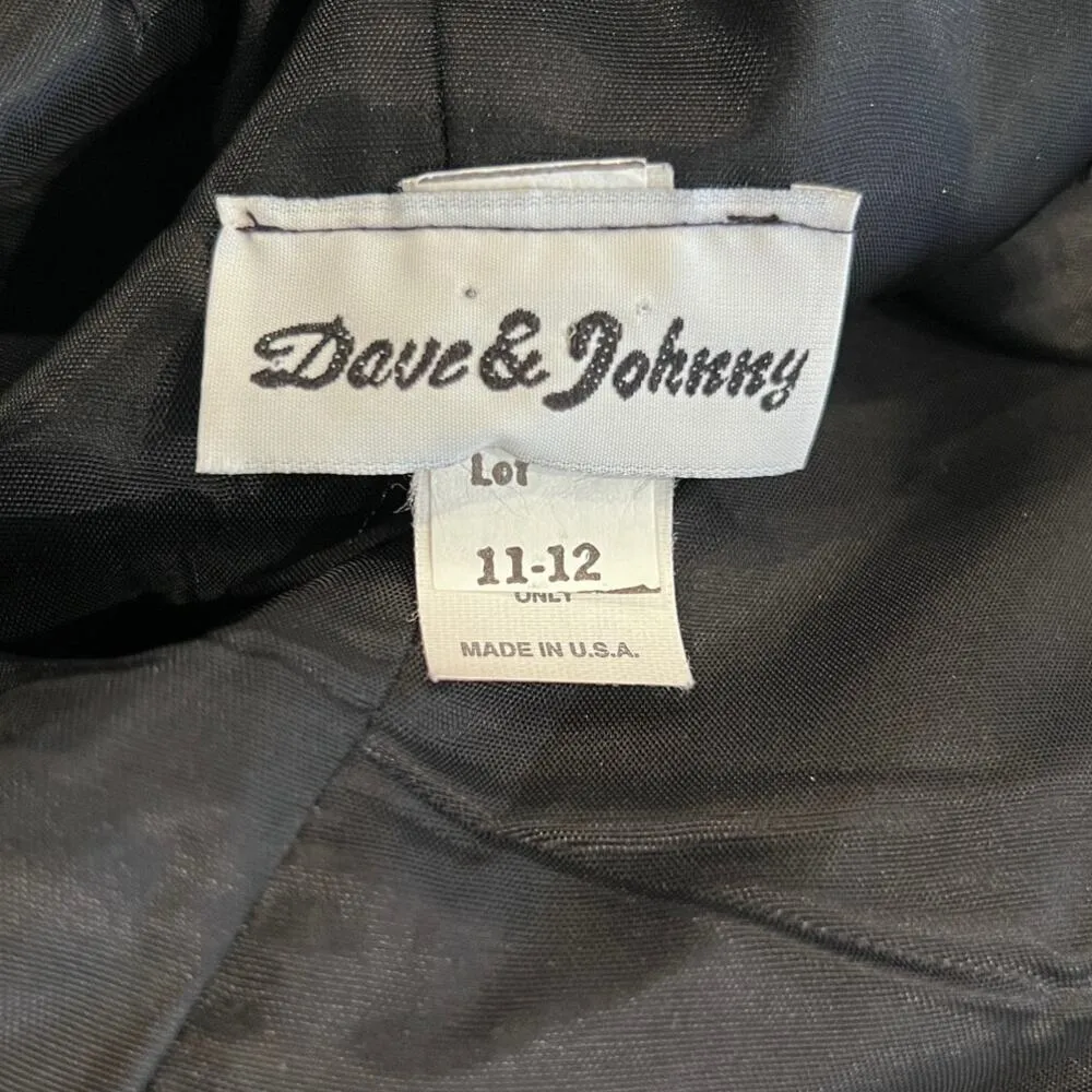 Dave & Johnny 90s Formal Dress High Slit Flowing Train Gown Size 11/12 - Image 9