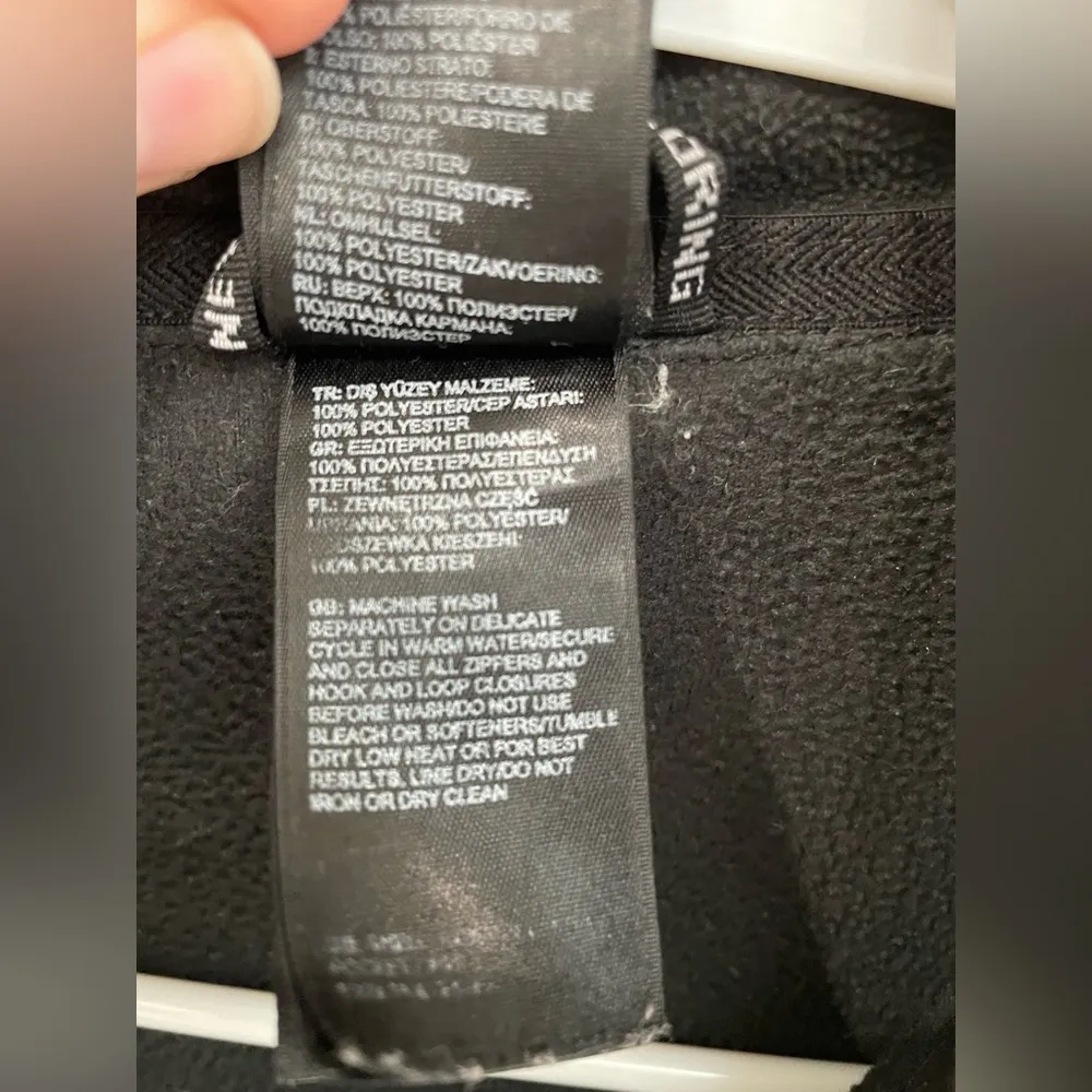 The North Face Full Zip Black Fleece Light Jacket Zip Pockets Women’s Size XS - Image 6