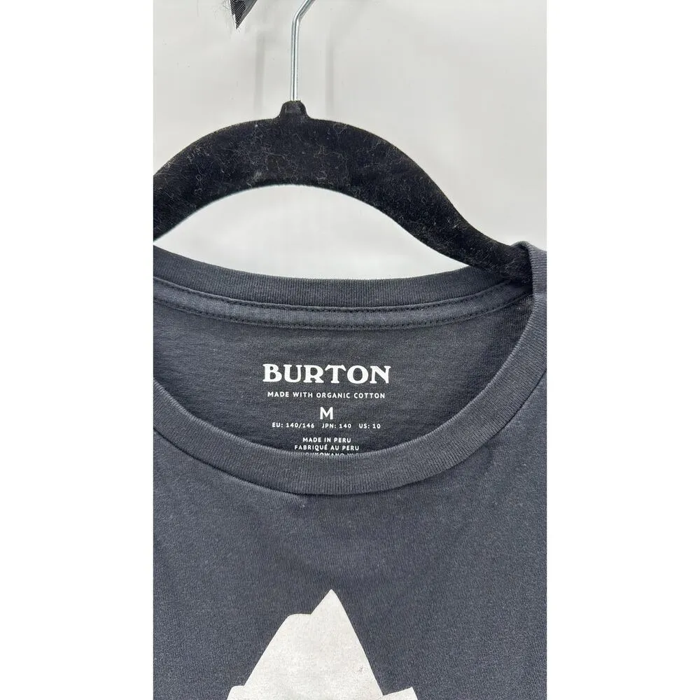 Burton organic cotton mountain graphic black T-shirt size M Gorpcore outdoor - Image 3