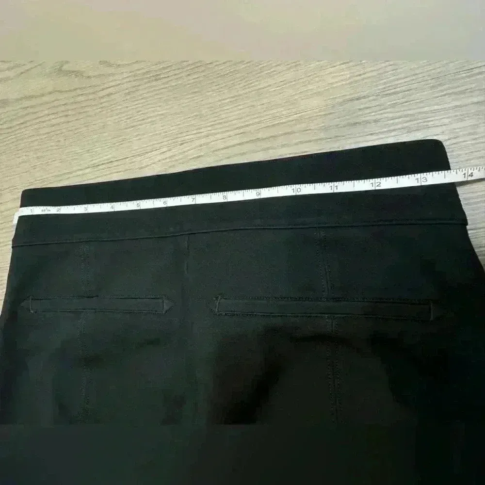 Spanx Women’s Black Rayon Elastic Straight Leg Pants Size‎ L - Image 5