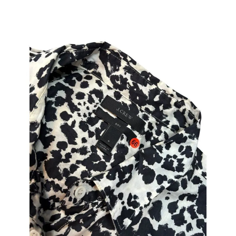 J.Crew Womens Animal Print Button - Image 4