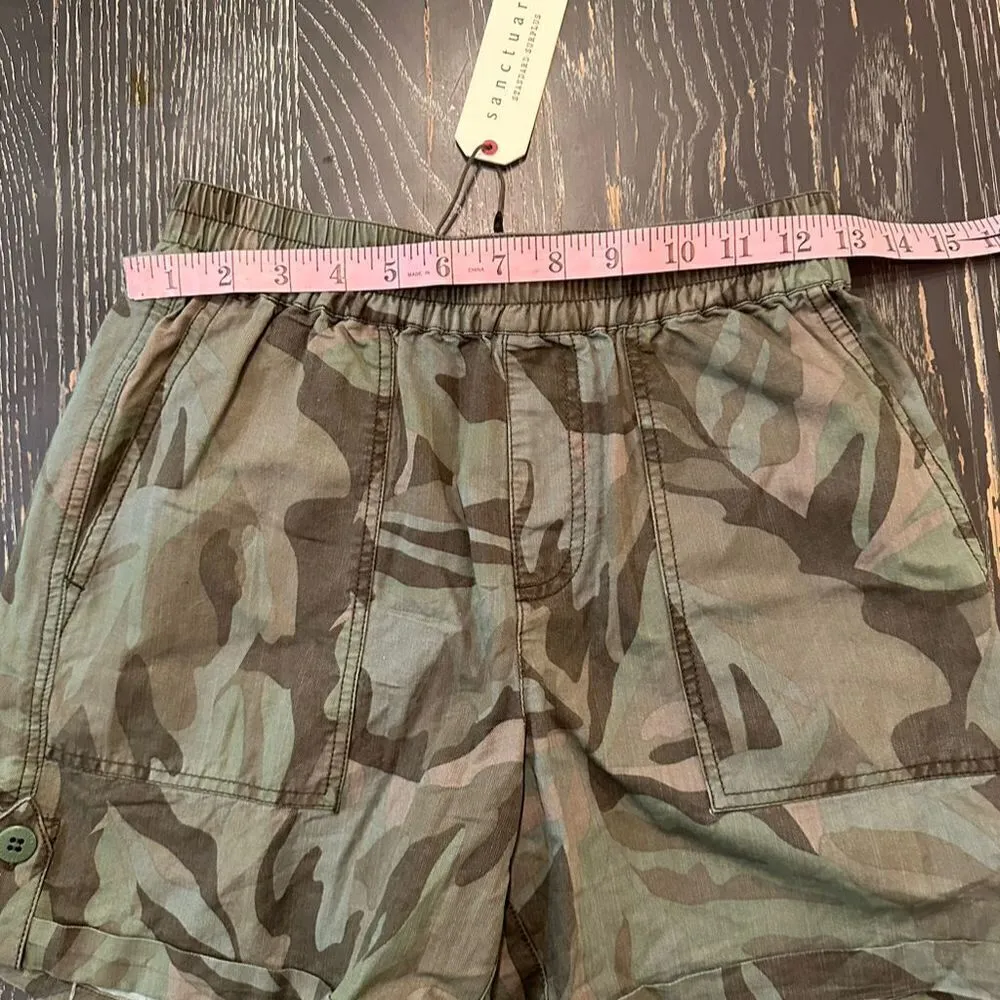 Sanctuary Women's Camouflage Print Shorts Green Size 24 Surplus Style - Image 7