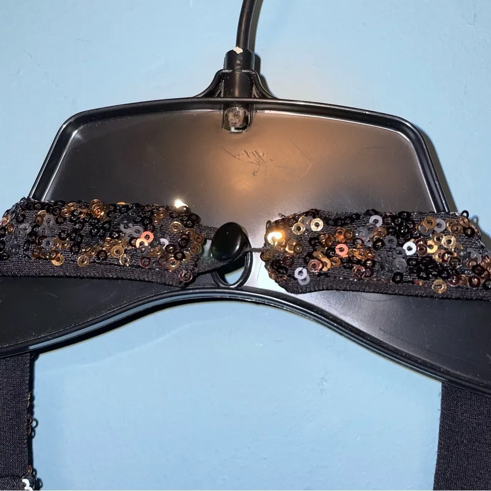 Dress the Population Women's Tatiana Sequin Halter Fit & Flare Midi Dress Small - Image 6