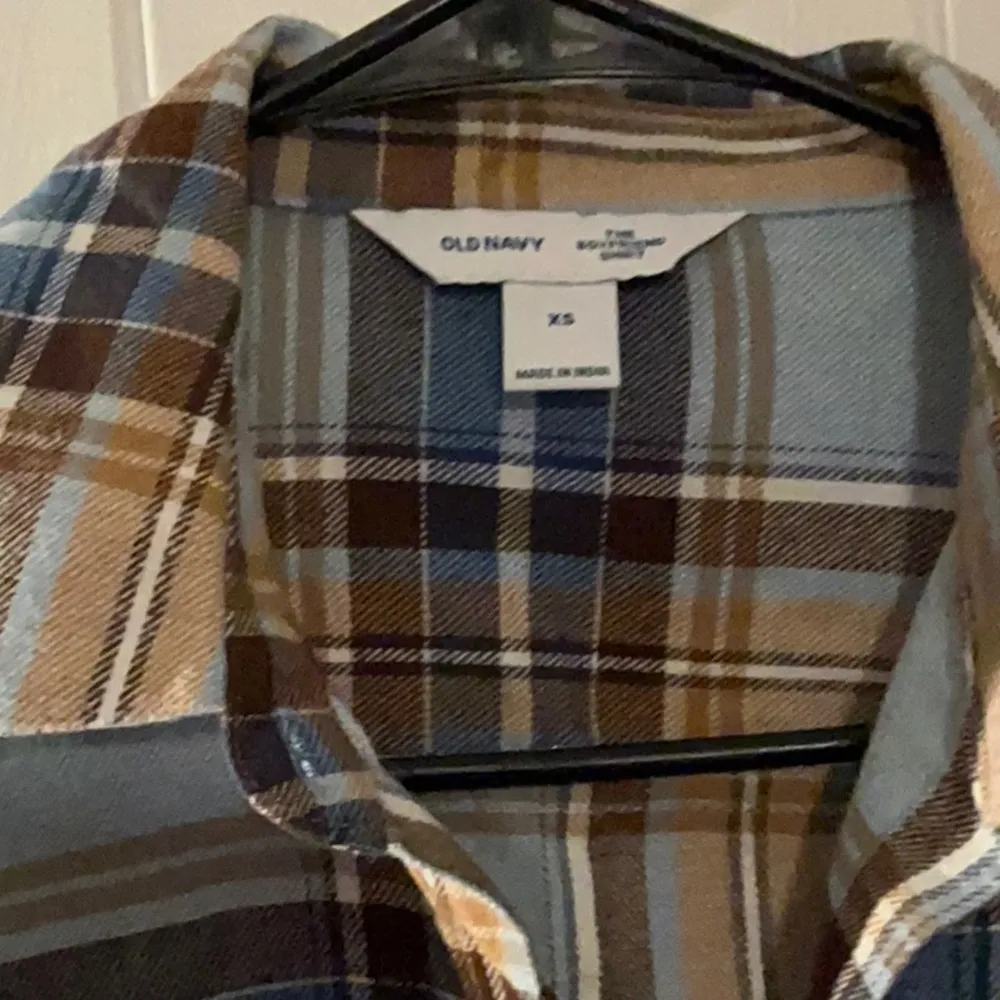 Old Navy boyfriend flannel Sz XS NWT 100% Cotton - Image 2