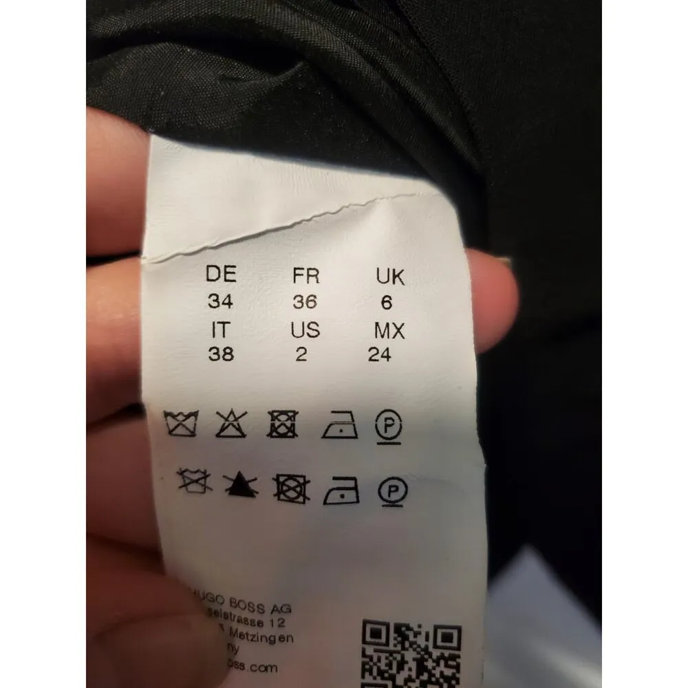 Woman's "BOSS" Black Dress.a22 Size 2 - Image 4