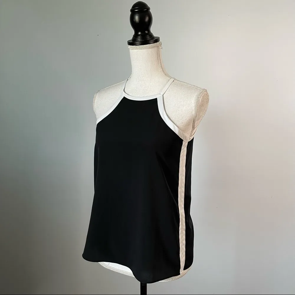 BANANA REPUBLIC FACTORY | Black Modern Tank Top Sz XSP - Image 2