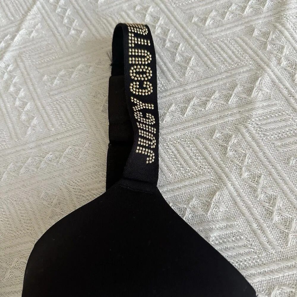 Juicy Couture Black Bra 34C Women’s Wireless Lined - Image 11