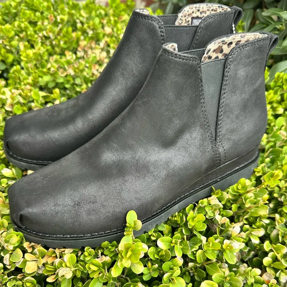 BOBS from Skechers From Skechers Chill Wedge Sneaker Booties SIZE 7.5 NWOB Black - Image 6