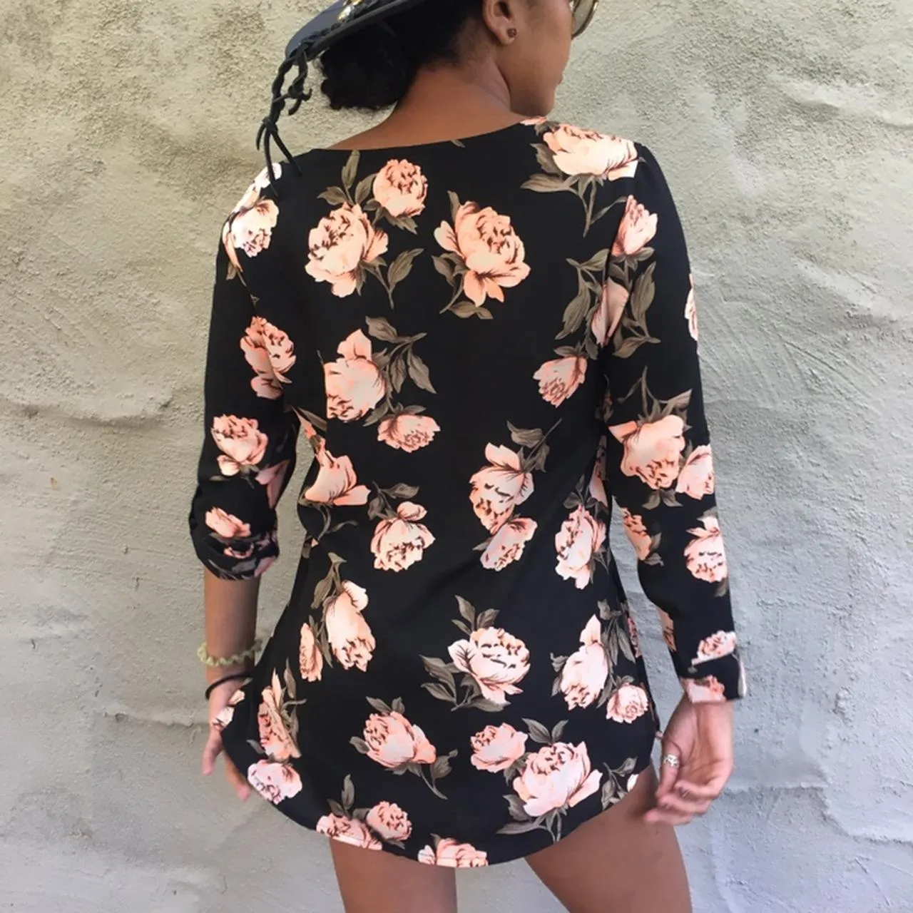 ASOS Floral Blouse With Pink Roses - Image 4