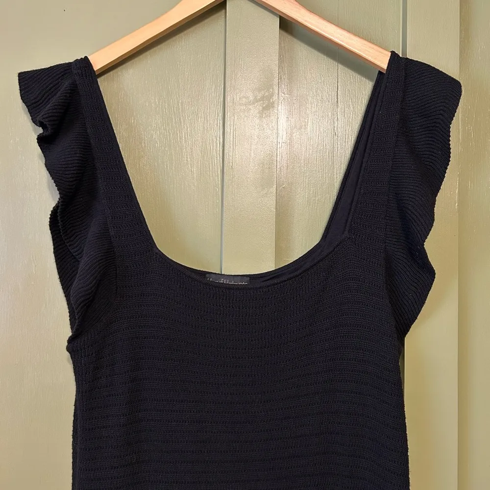 House of Harlow Woven Midi Dress sz xl Black - Image 3