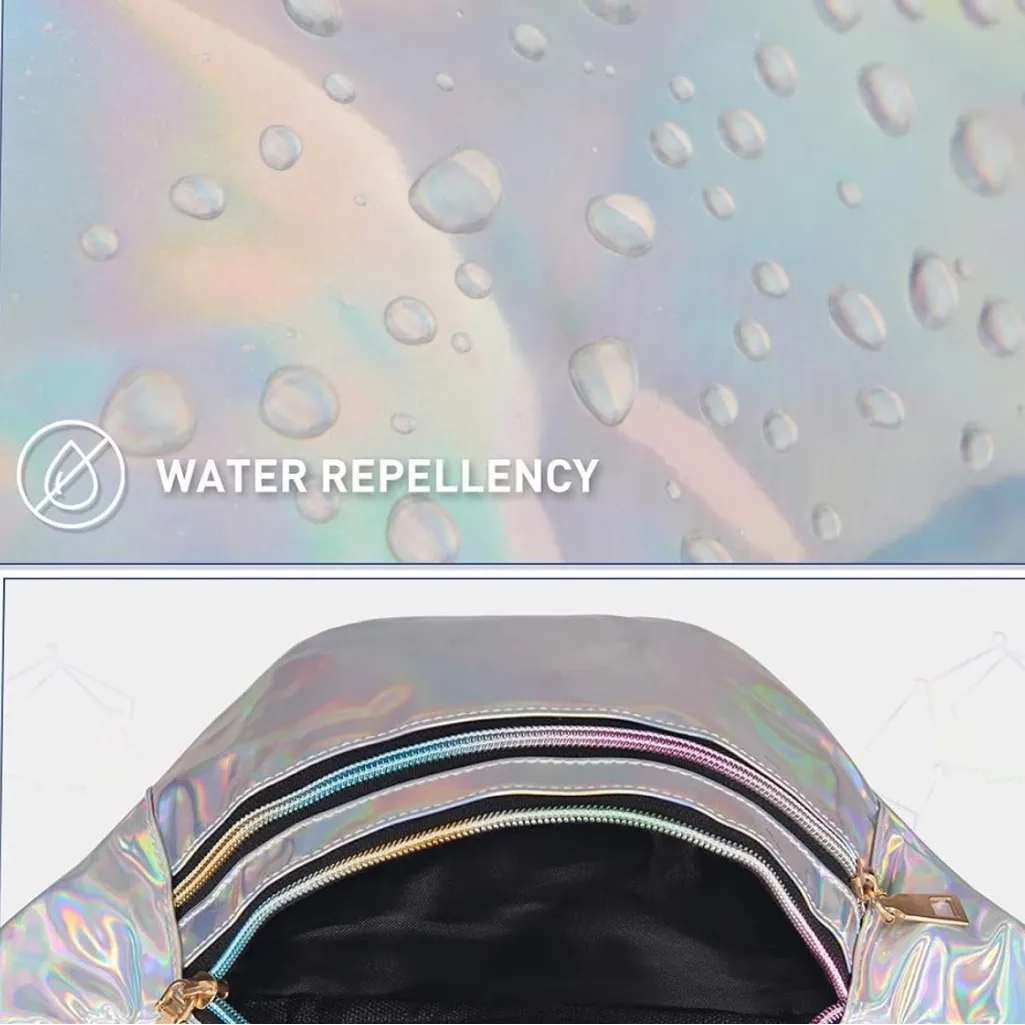 *NWT* Silver Holographic Fanny pack - Image 4