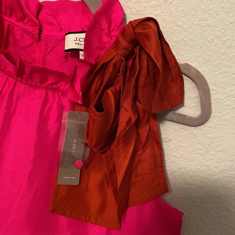 J. Crew Collection silk twill top with fixed bow - Image 17