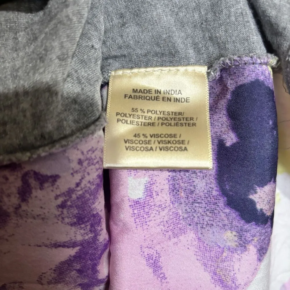 Porridge Anthropologie Top Womens Large Multicolor Mixed Media Sleeveless Blouse - Image 7