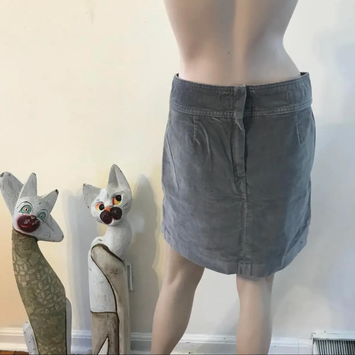 Micro Cord Mini Pencil Skirt 2 - Image 2