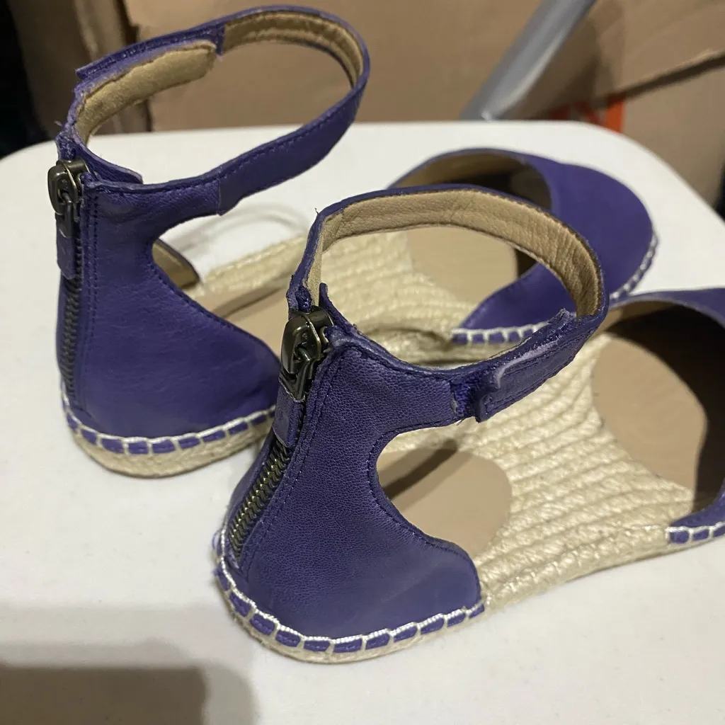 New Eileen Fisher Rare Violet/Purple Espadrille Closed toe 7.5 - Image 3