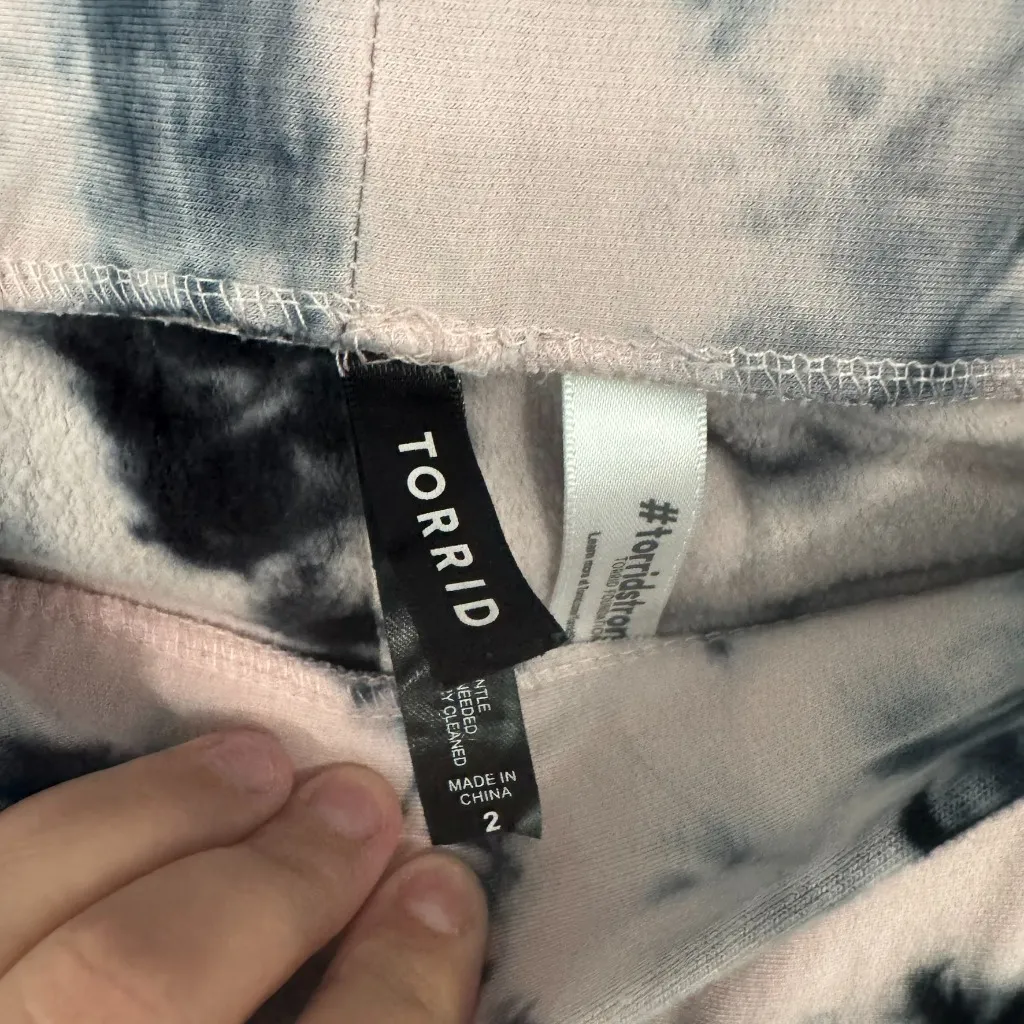 Torrid Strong Watercolor Tie Dye Pull On Lounge Pants Plus Size 2X Modal Cotton - Image 4