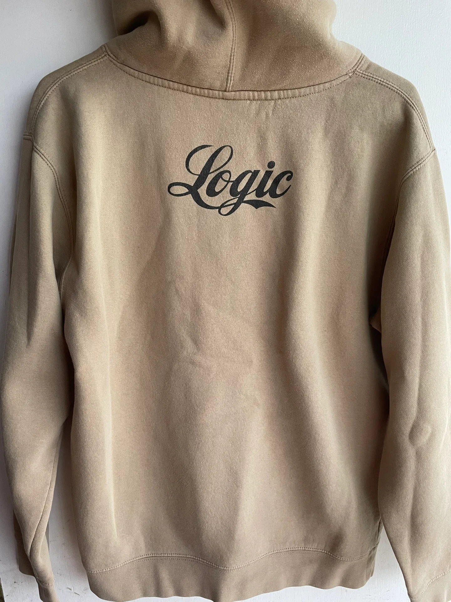 Logic Everybody Hoodie Tan Size M - Image 4