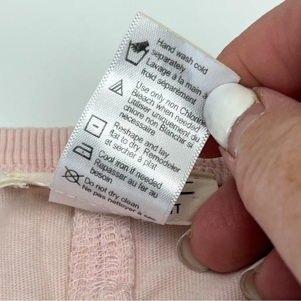 L*Space Baby Pink Sleeveless Dress Womens Medium 100%‎ Cotton Stretch *FLAWED - Image 3