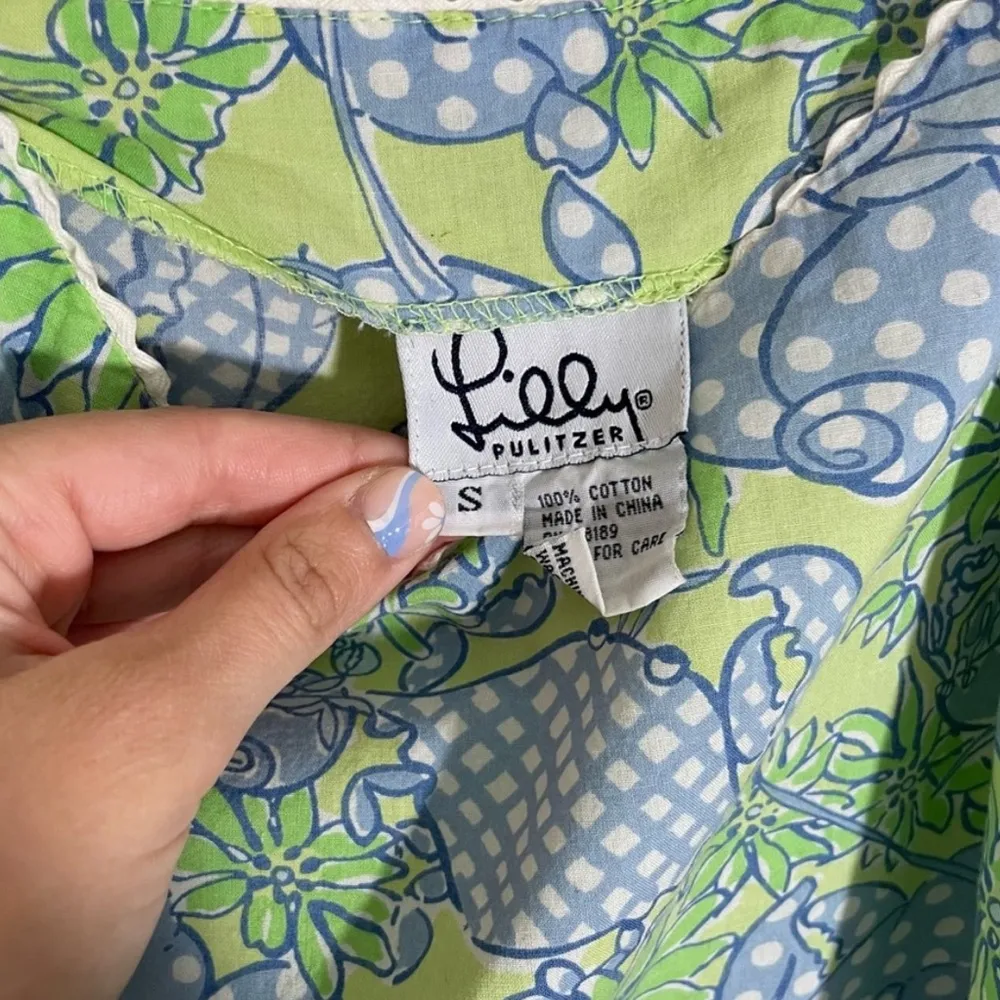 Vintage Lilly Pulitzer Seafood Salad Slip Dress - Image 7