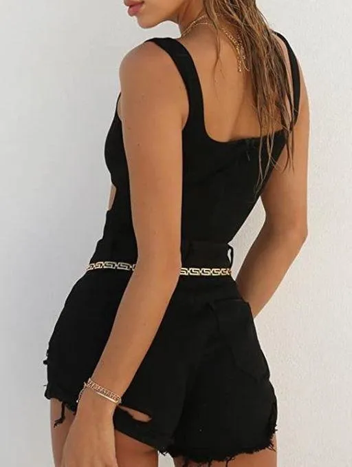 Black Cut Out Bodysuit - Image 4