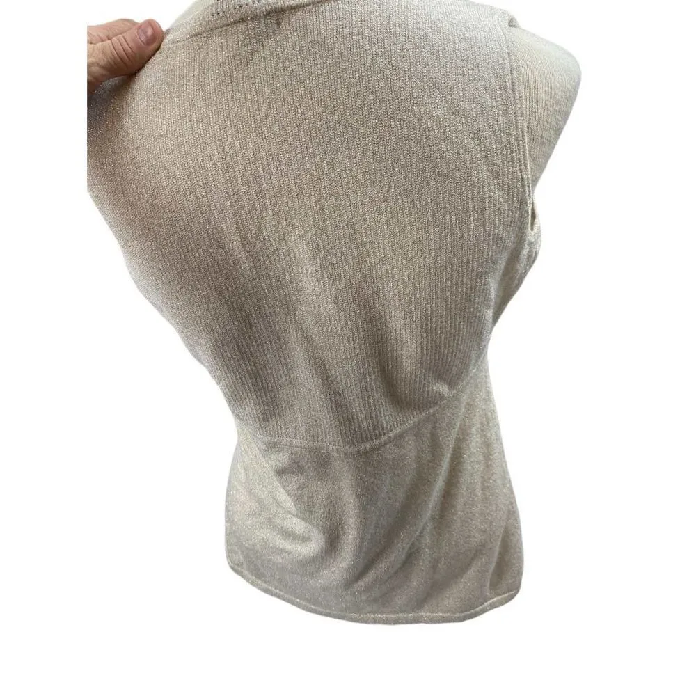 Alfani  size medium gold shiny top - Image 7