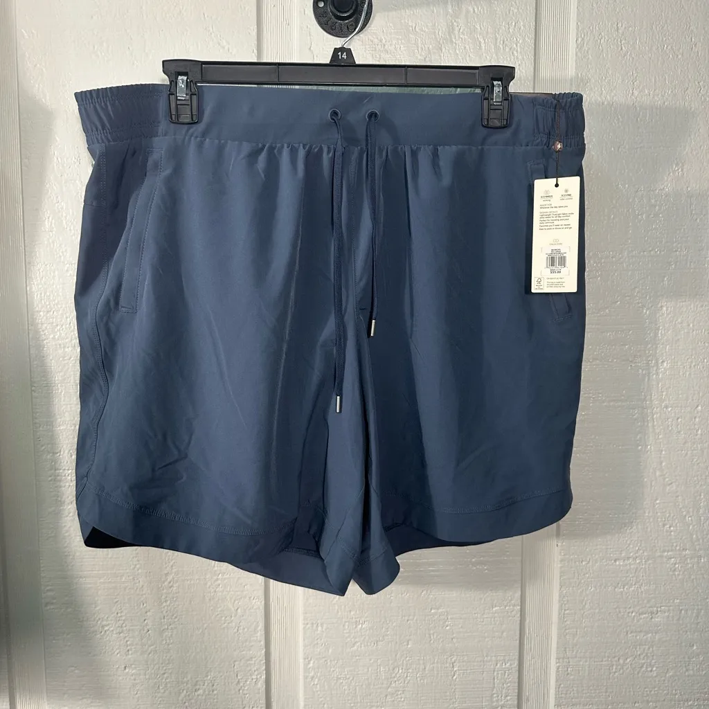 Calia Women's Journey Twill Mid Rise Relaxed Fit Blue Bermuda Shorts Size XXL - Image 2
