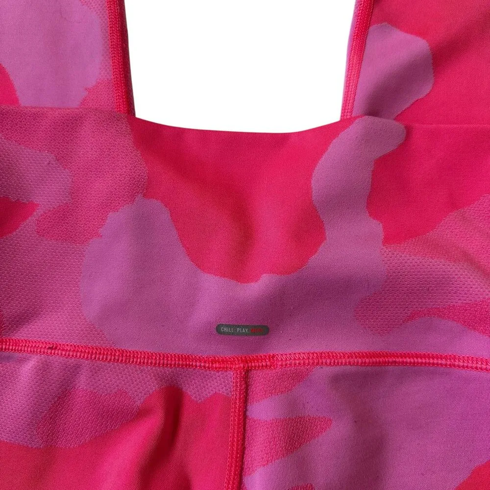 Aerie Pink Chill Play Move Athletic Yoga Leggings Women Size Medium | 45-35 - Image 3