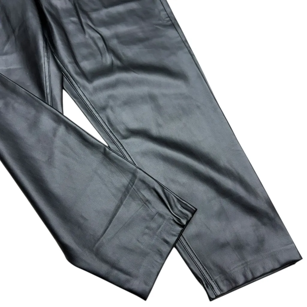 BLANKNYC Black Faux Leather High Waist Tapered Pants NWT Size 30 - Image 8
