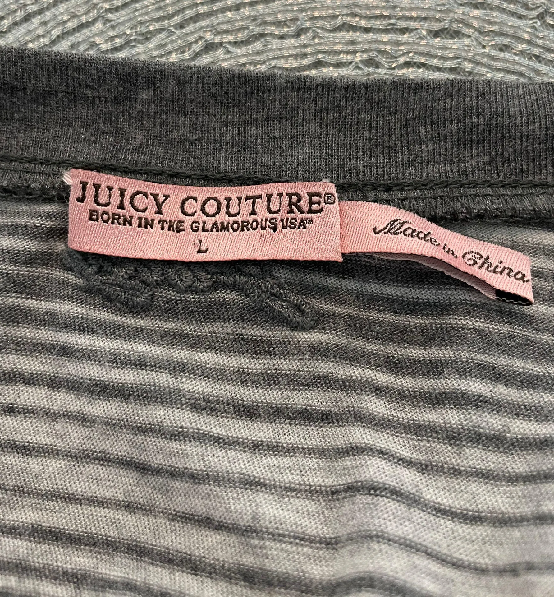 Gray Stripe V Neck Cardigan - Image 6