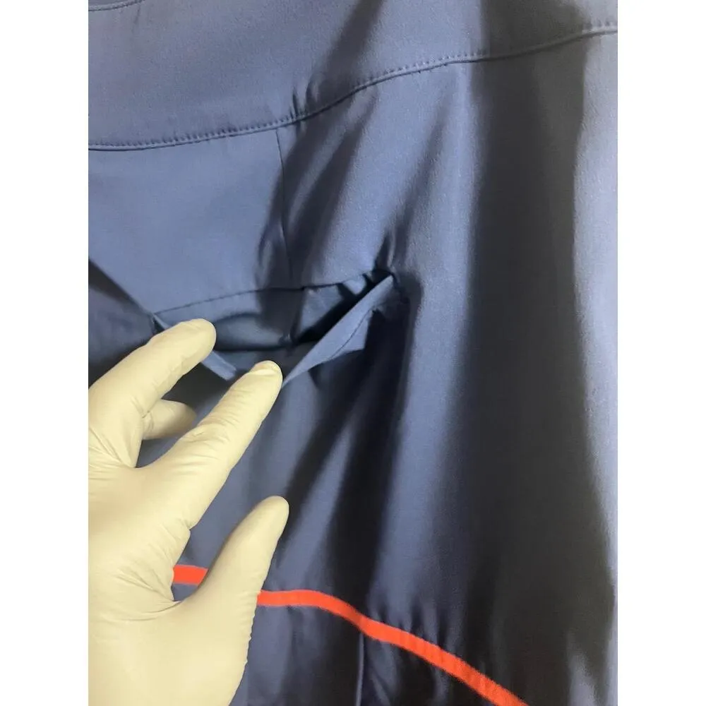 EP New York Pro Golf Tech Skort size 8 Navy Red Mesh Ruffle Accent Blue - Image 7