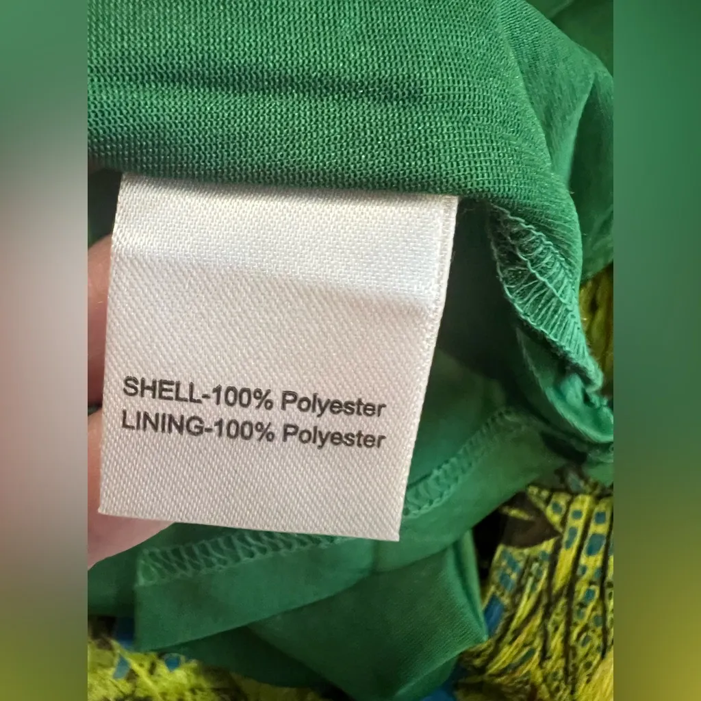 Spy Zone Exchange Women Floral Print Belted Maxi Dress Multicolor Size Large NWT Green - Image 10