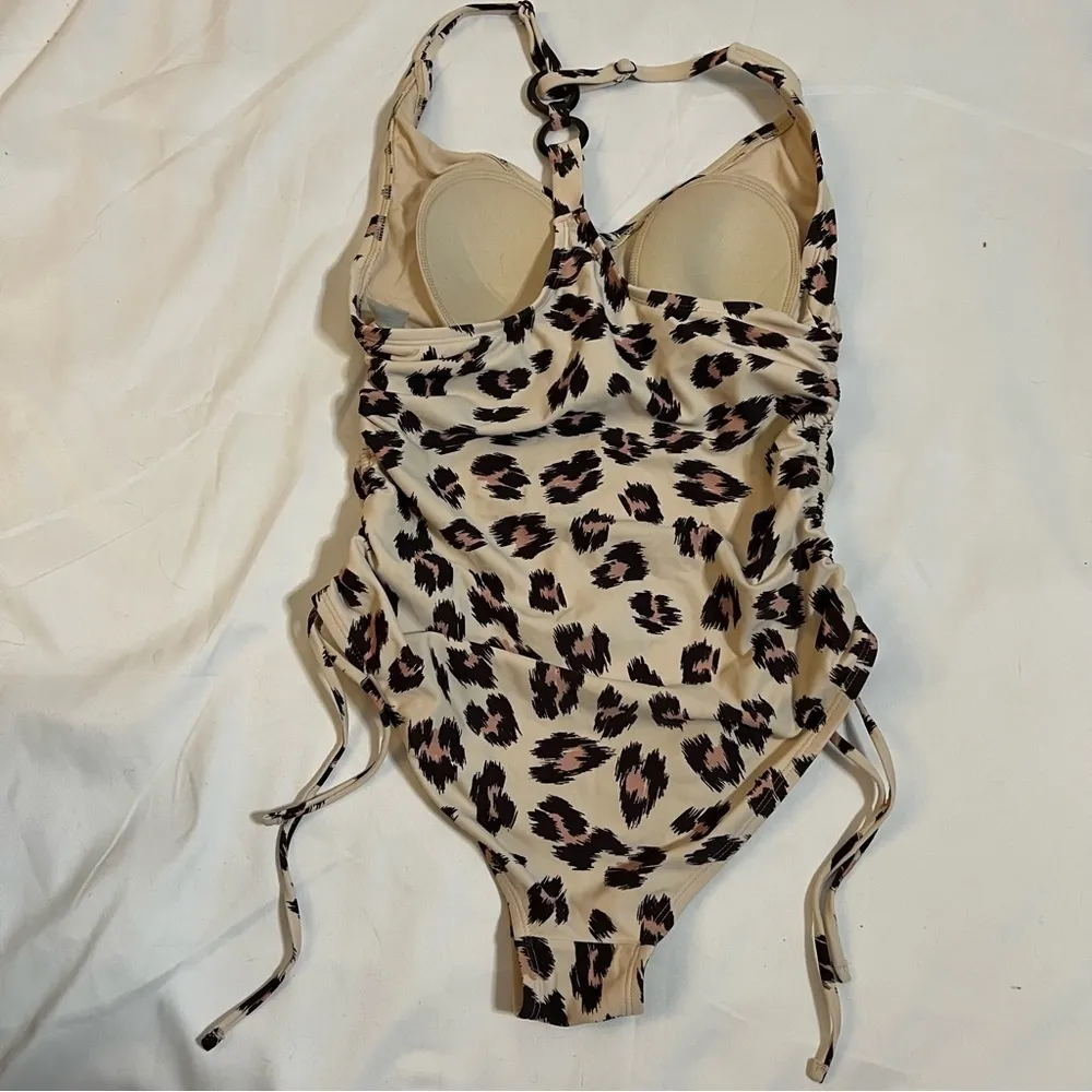 Kona Sol Cheetah Print Swimsuit Small - Image 4