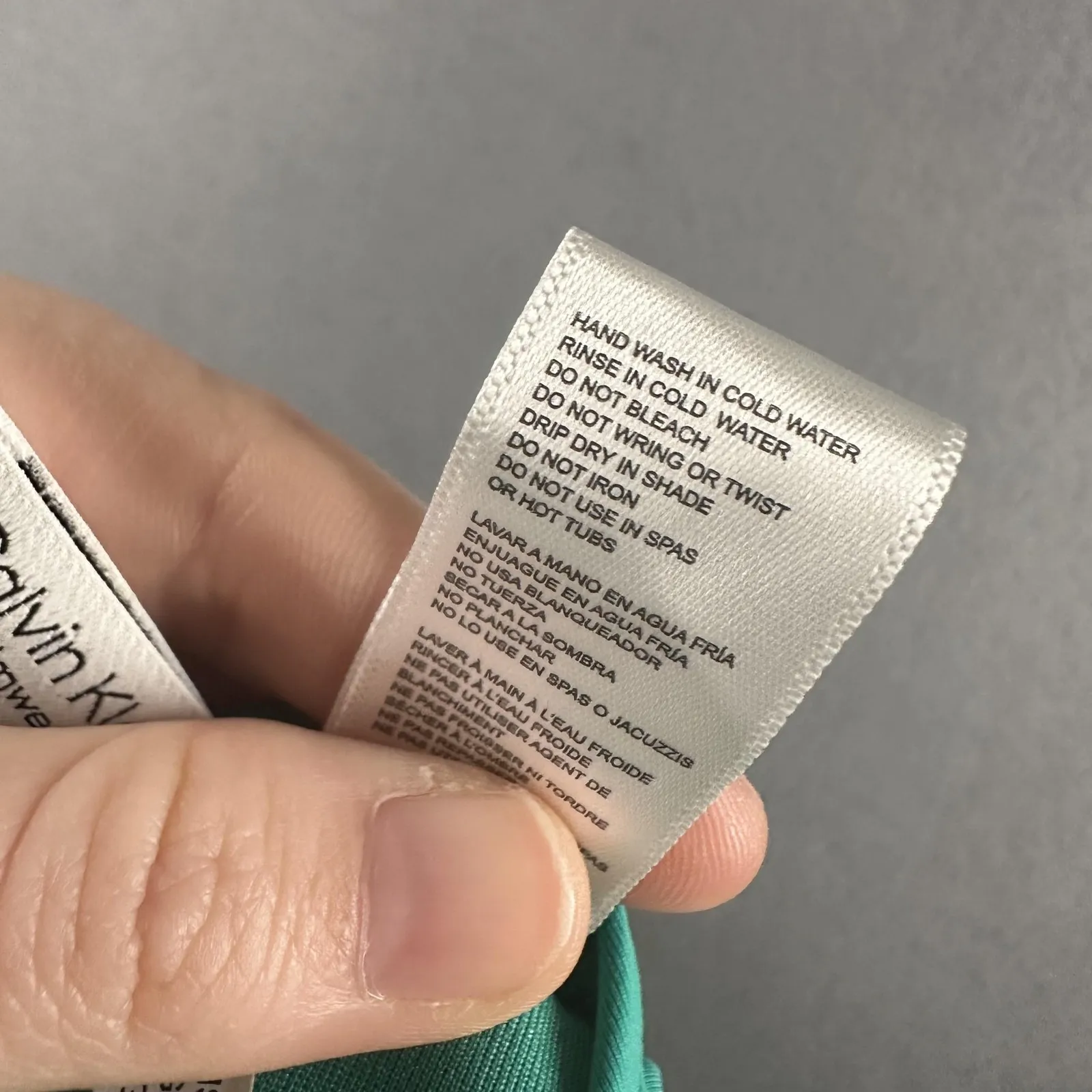 Calvin Klein Swimsuit Womens 12 Green One Piece Ruched Tank Padded Lined Stretch - Image 6