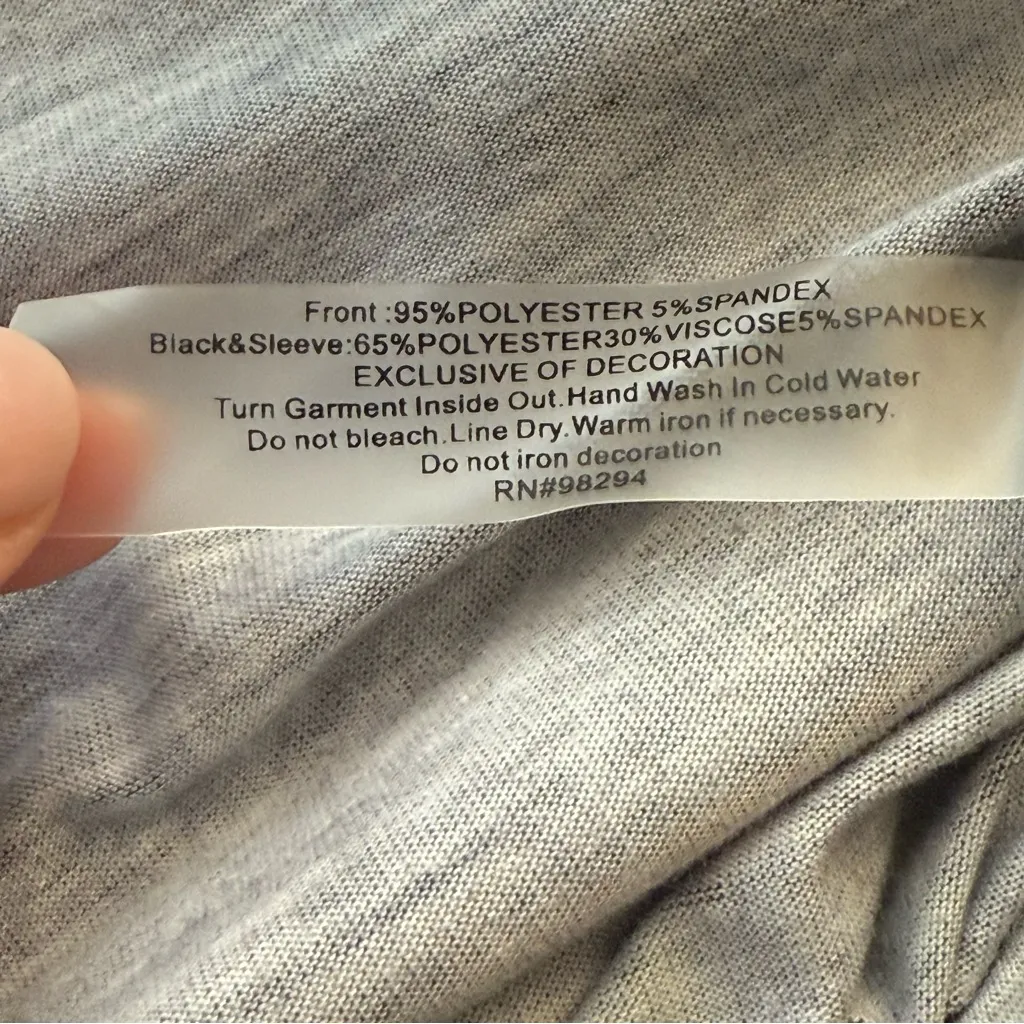 Onque Casual Womens Halloween Top Large Black Orange Haunted Forest Spider Woods - Image 7