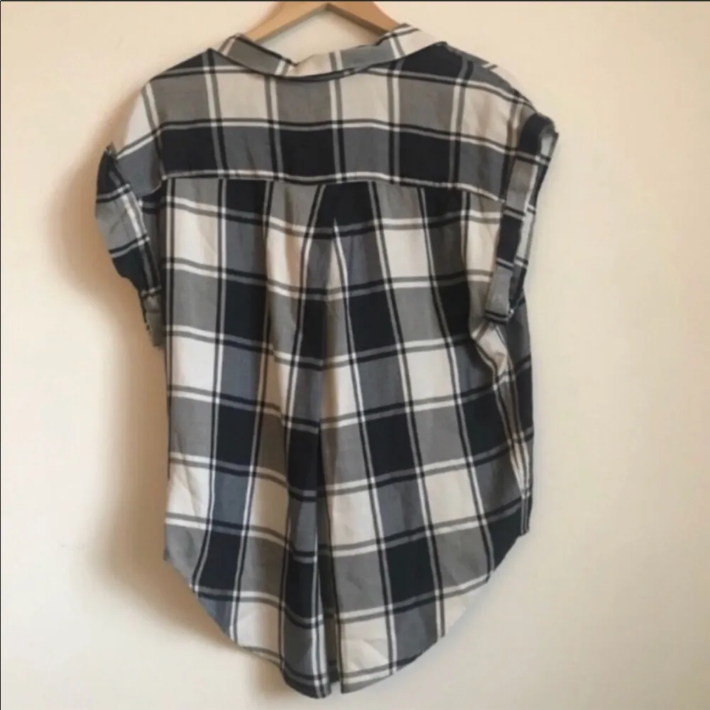 Jachs girlfriend plaid flannel button down top - Image 8