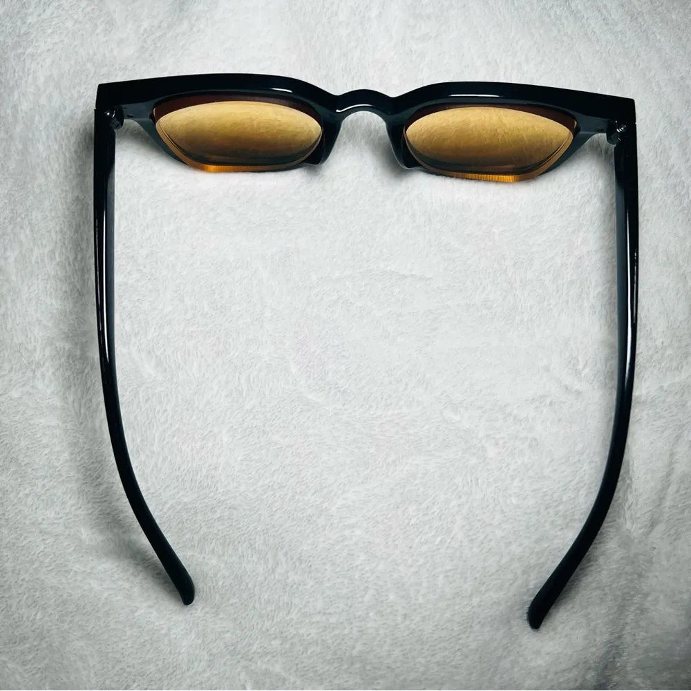 MYOPIA Black Brown Square Sunglasses Women Men Nearsighted Prescription - Image 4