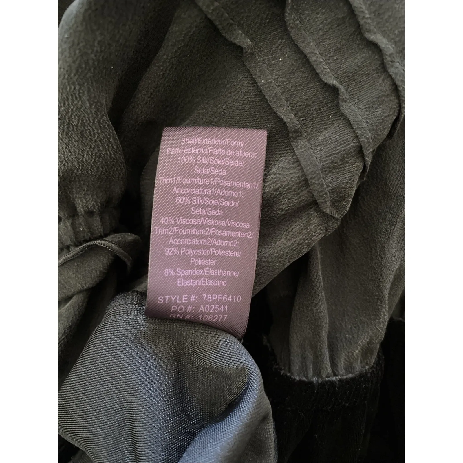 Hale Bob Womens Medium Black Silk Velour Velvet Burnout Dress Cheetah Whimsigoth - Image 7