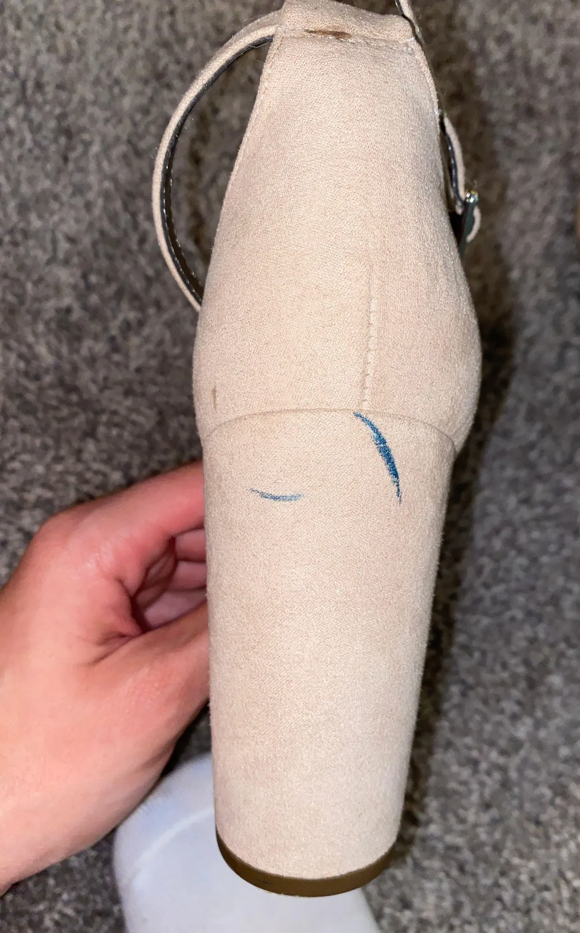 Nude Heels Tan Size 6 - Image 2